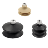 SF - Bellows Suction Cups with Vulcanized Support