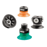 AF - Flat Suction Cups with Spokes and support